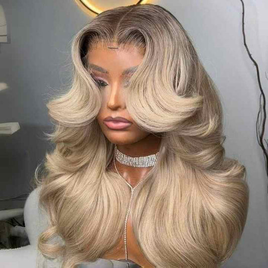 Women's Lace Front Wigs Full Brazilian Remy Wave Hair Sheer Lace Cap